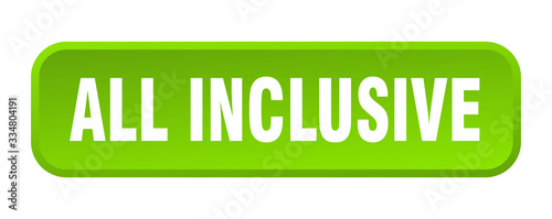 all inclusive button. all inclusive square 3d push button