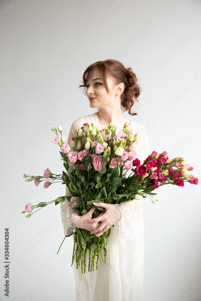 girl with flowers, mother's day