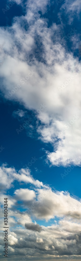 Fantastic clouds against blue sky, panorama Fantastic clouds against blue sky, panorama