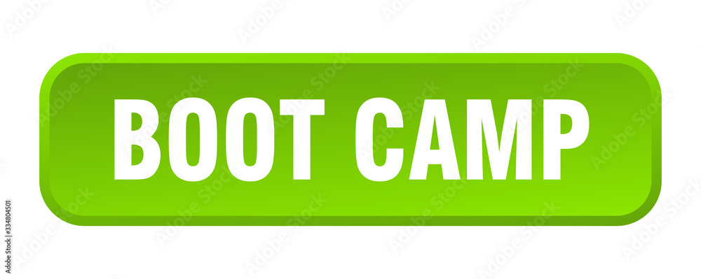 boot camp button. boot camp square 3d push button boot camp button. boot camp square 3d push button