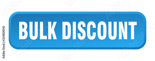 bulk discount button. bulk discount square 3d push button