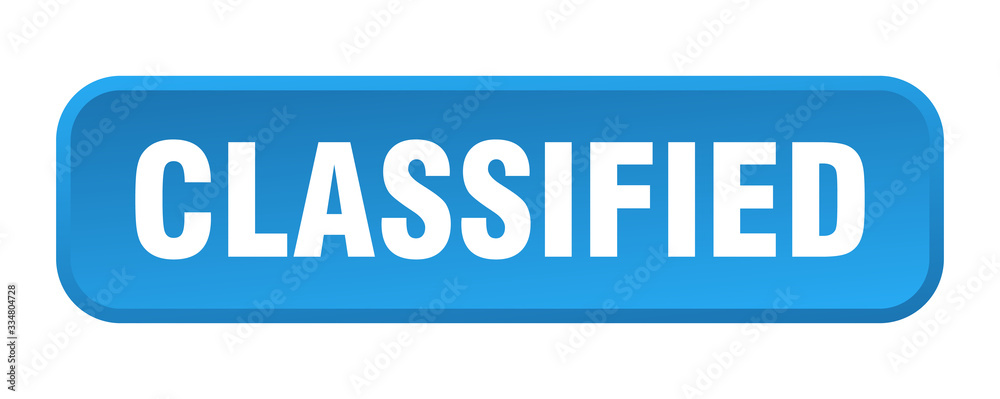 classified button. classified square 3d push button classified button. classified square 3d push button