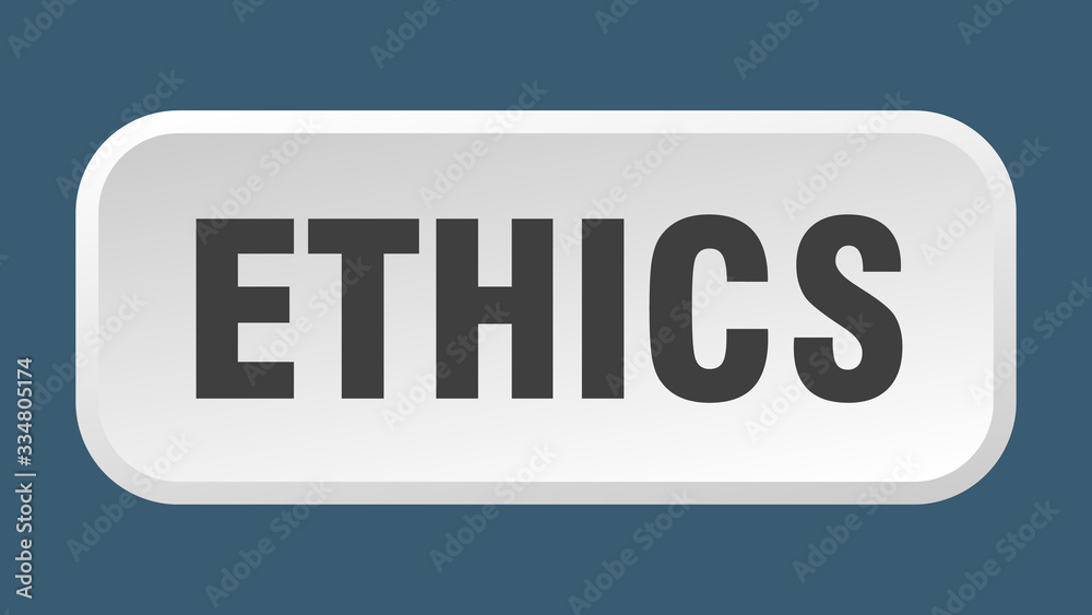 ethics button. ethics square 3d push button ethics button. ethics square 3d push button