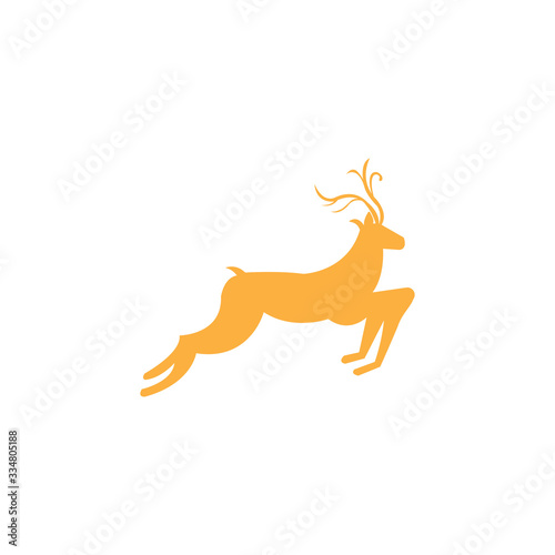 deer pose color illustration. vector design © rokhmatulloh