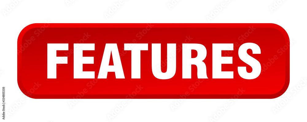 features button. features square 3d push button features button. features square 3d push button