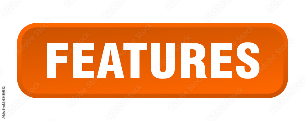features button. features square 3d push button features button. features square 3d push button