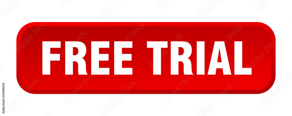 free trial button. free trial square 3d push button free trial button. free trial square 3d push button