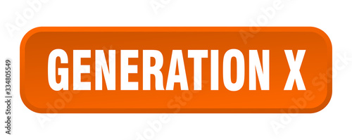 generation x button. generation x square 3d push button