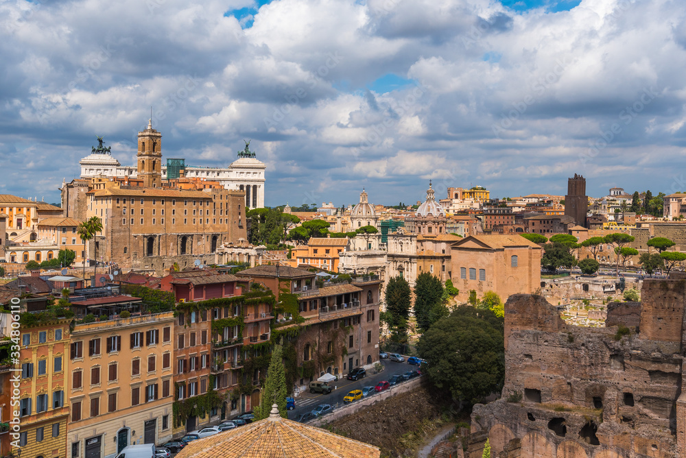 the amazing rome, city hit with Coronavirus