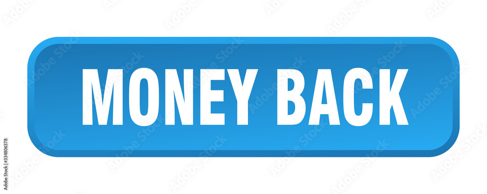 money back button. money back square 3d push button money back button. money back square 3d push button