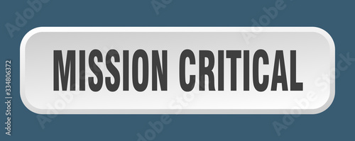 mission critical button. mission critical square 3d push button