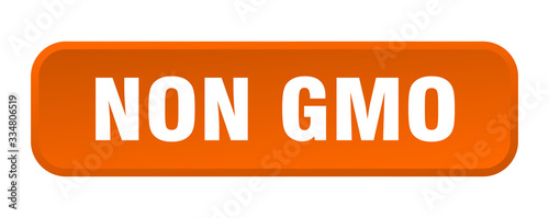 non gmo button. non gmo square 3d push button