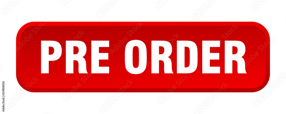 pre order button. pre order square 3d push button pre order button. pre order square 3d push button
