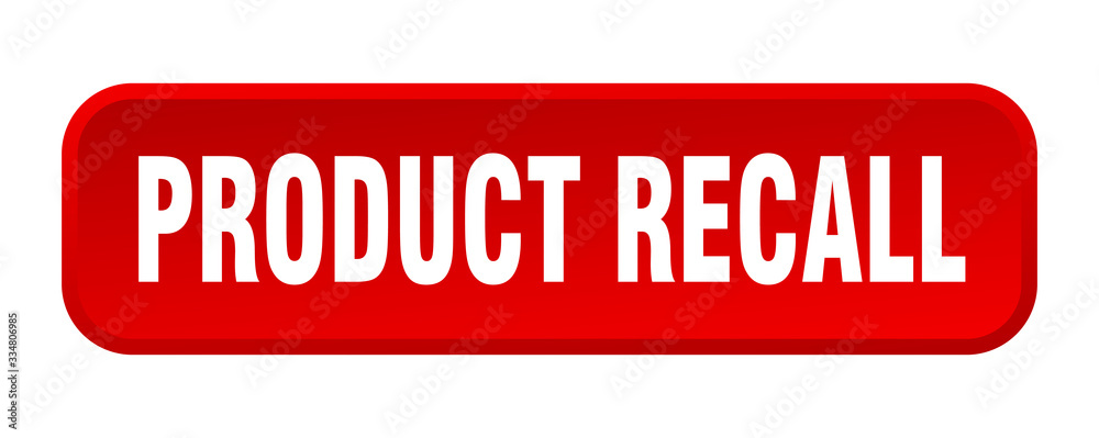 product recall button. product recall square 3d push button product recall button. product recall square 3d push button