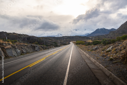 Carretera Austral, the main highway on the patagonia