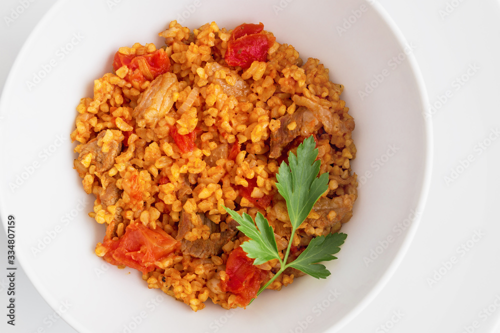 bulgur mutton pilau bulgur mutton pilau