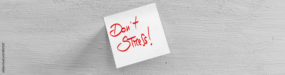 No stress post it red