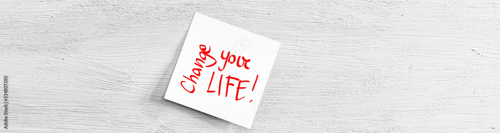 Change tour life post it red Change tour life post it red