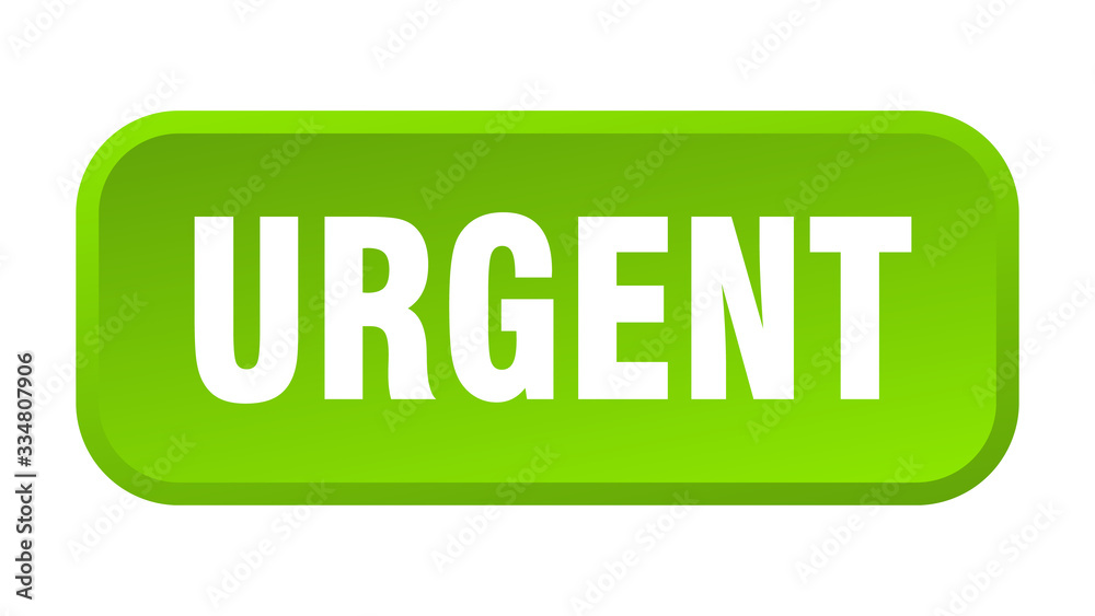 urgent button. urgent square 3d push button urgent button. urgent square 3d push button