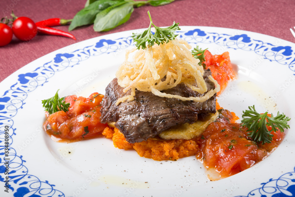 Grilled beaf steak asian style Grilled beaf steak asian style
