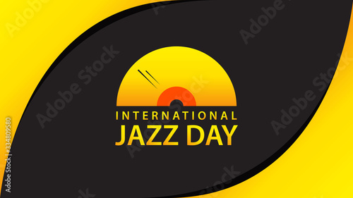 International Jazz Day. Vector illustration background.