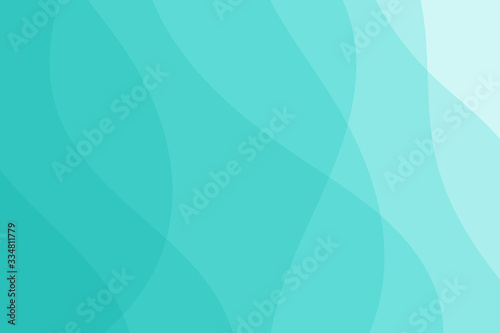 Abstract background with blue or turquoise waves. photo