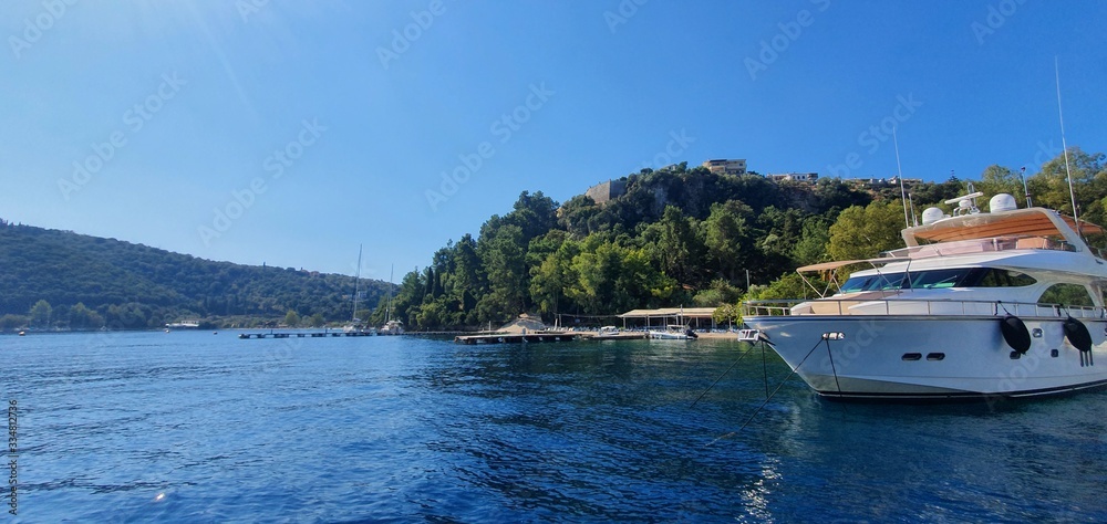 Yacht on a sunny day