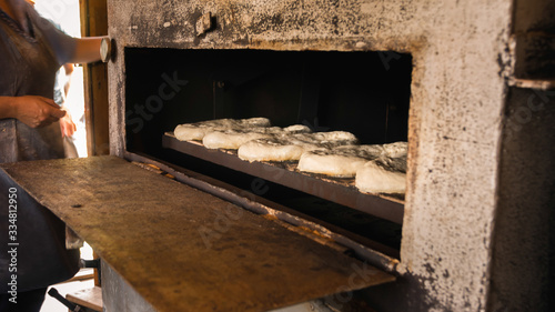 Fresh georgian bread baked in Omalo.