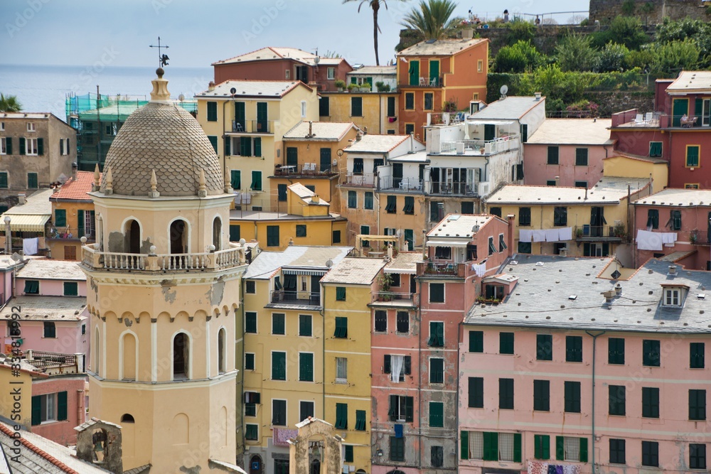 View of Vernazza Village, Cinque Terre, Italy