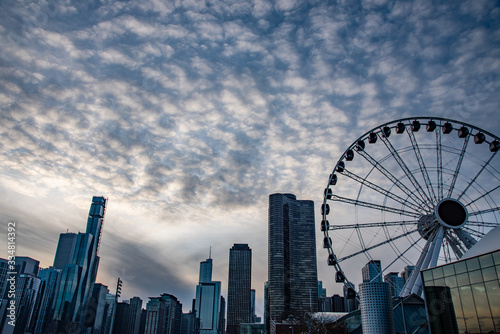 Sunset from the Navy pier