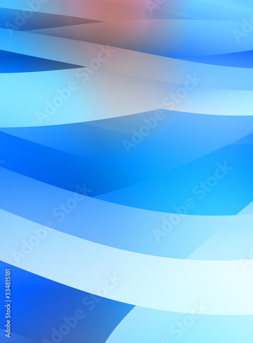 Abstract background with colorful gradient. Vibrant graphic wallpaper with stripes design. Fluid 2D illustration of modern movement. © Hybrid Graphics