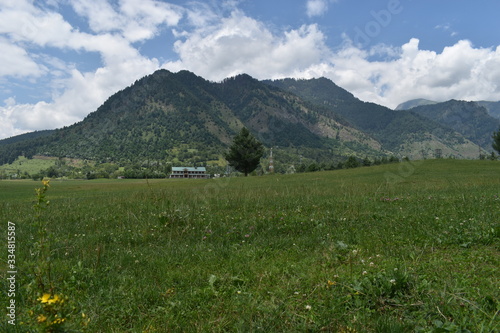 An eye catching view of a golf ground at Pahalgam Kashmir,India.