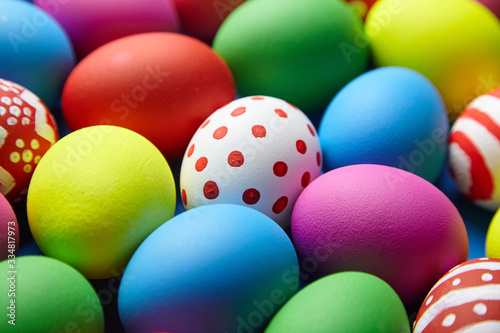 Easter Day  Easter Eggs colorful background