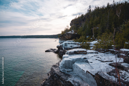 Bruce Peninsula National Park in winter photo