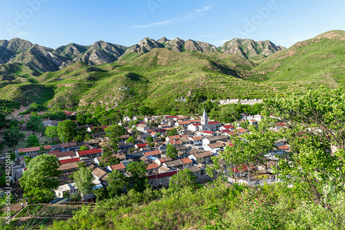 Village Located In Mountains