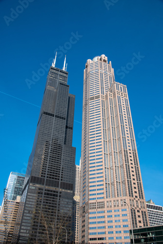 Willis tower behind the 311 South Wacker Drive