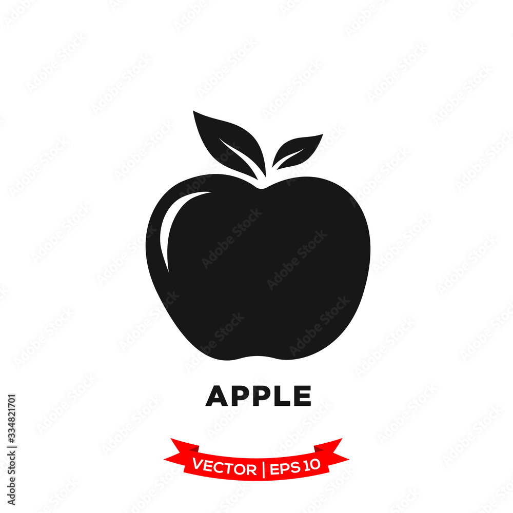 Obraz premium apple icon in trendy flat style