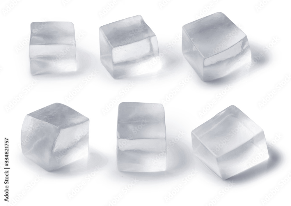 Jelly Cubes transparency Isolated Jelly Cubes transparency Isolated