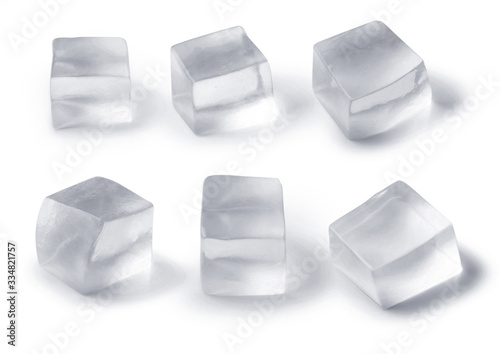 Jelly Cubes transparency Isolated