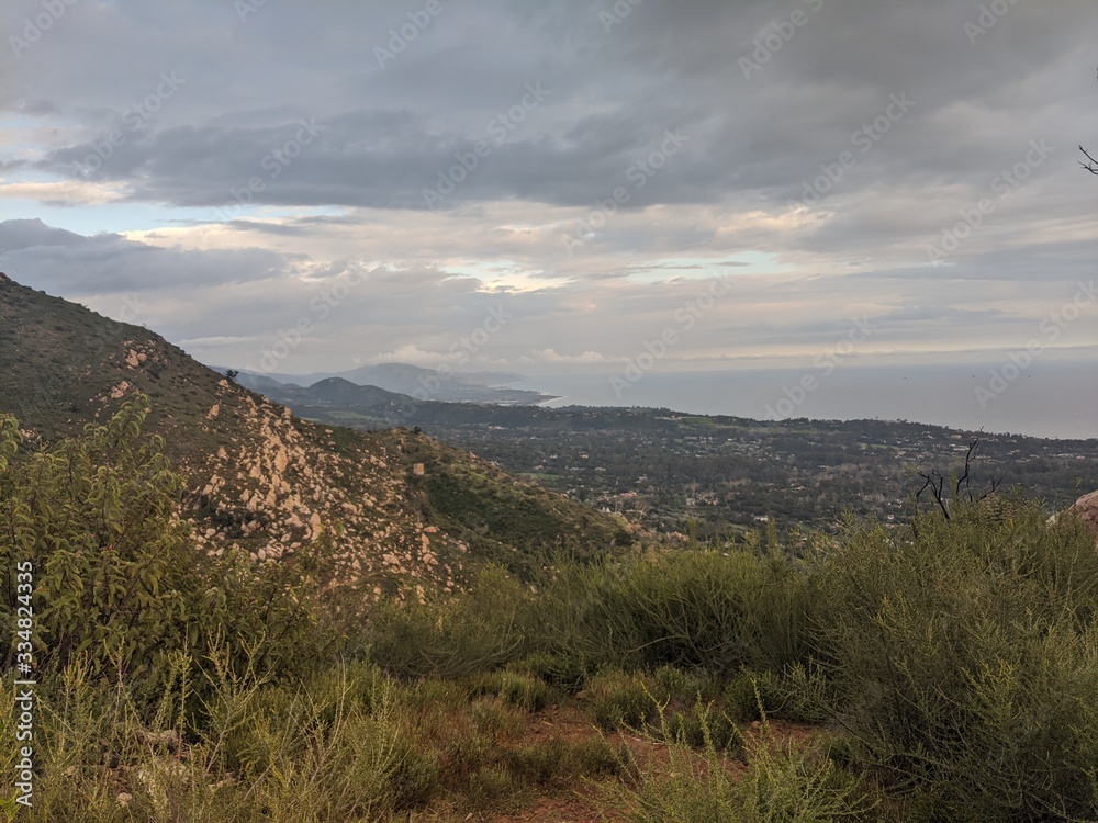 Fototapeta premium landscape with mountains and blue sky