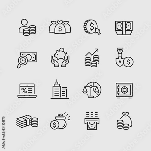 Business and finance web icon set