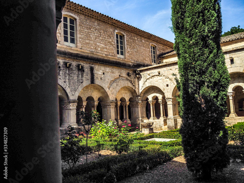 Cloisters of Cistercian Abbaye de Senanque near Gordes, France