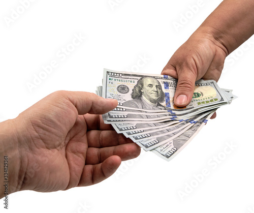 transfer of cash from hand to hand