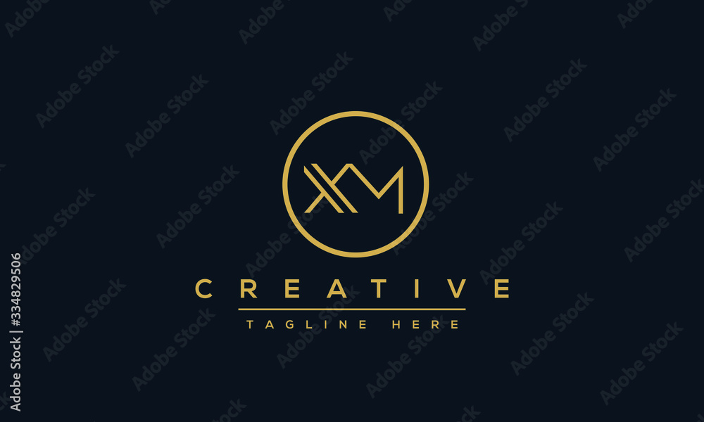 XM Logo Design Template Vector monogram. Modern letters XM. XM Logo Design Template Vector monogram. Modern letters XM.