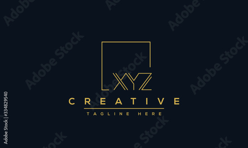 XYZ Logo Design Template Vector monogram. Modern letters XYZ. photo