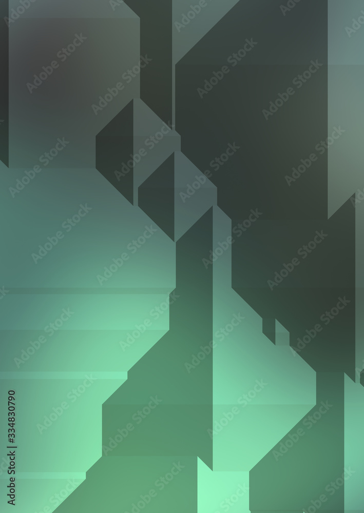 Fototapeta premium Polygonal background. Colorful wallpaper with geometric design. Digital 3d illustration.