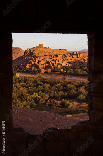 View of old village called Ait Ben Haddou, the place where lots of succesful movies was made. Morocco