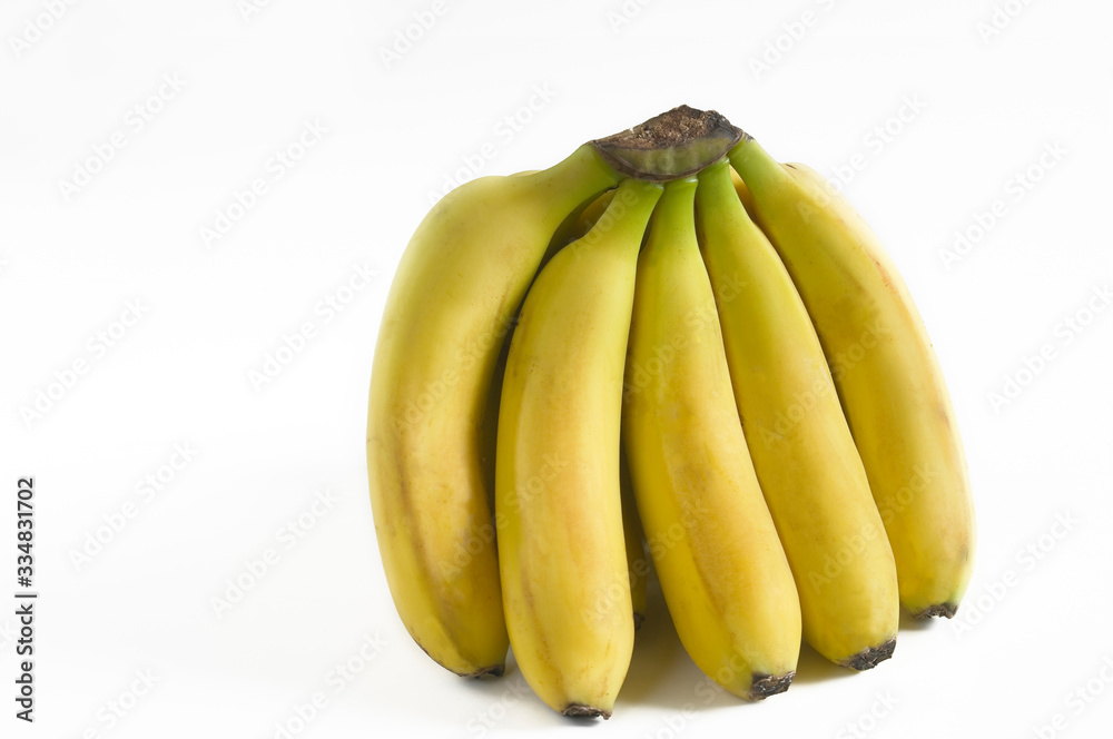 Cluster of bananas from the Canary Islands Spain.