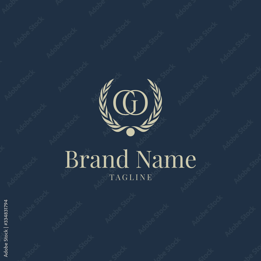 Wheat GO elegance luxury logo