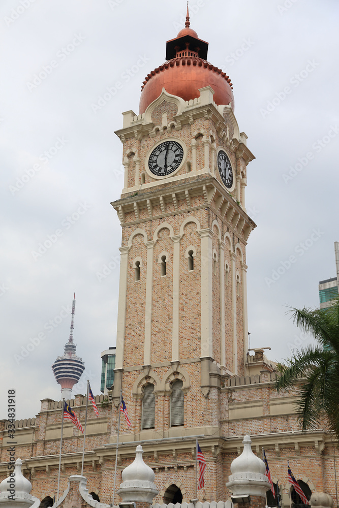Fototapeta premium Masjid Jamek Mosque in Kuala Lumpur, Malaysia